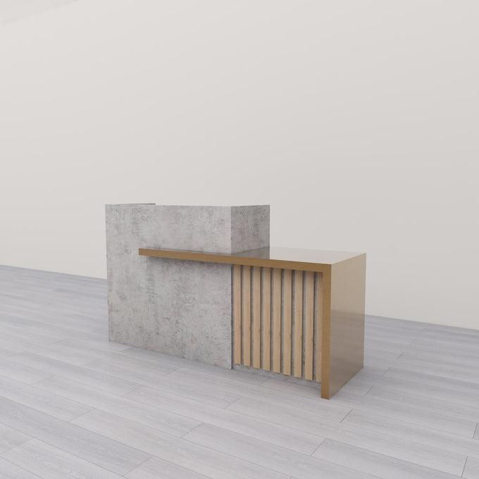 Hyperion Custom Concrete Reception Desk