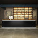 Retro bar wooden reception desk beauty barber shop front desk - M2 Retail