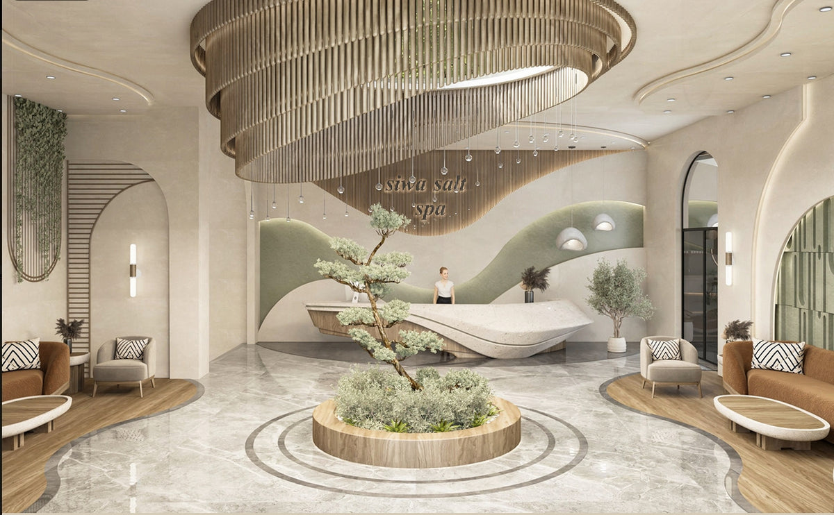 Sleek Sophistication: Ideas for a Minimalistic Reception Desk in a Mod ...