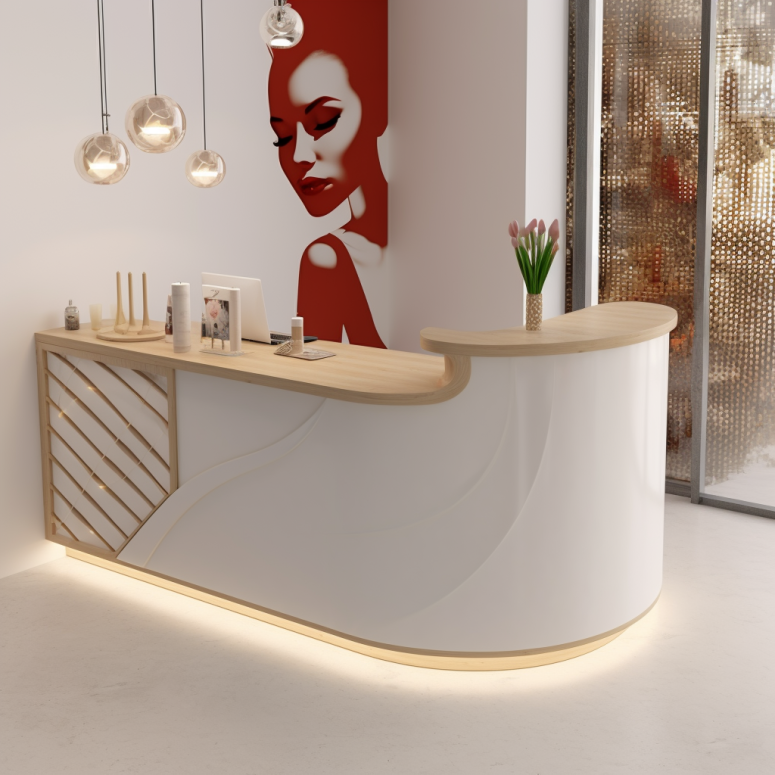 Transform Your Salon's Reception Area with a Customized Desk Design