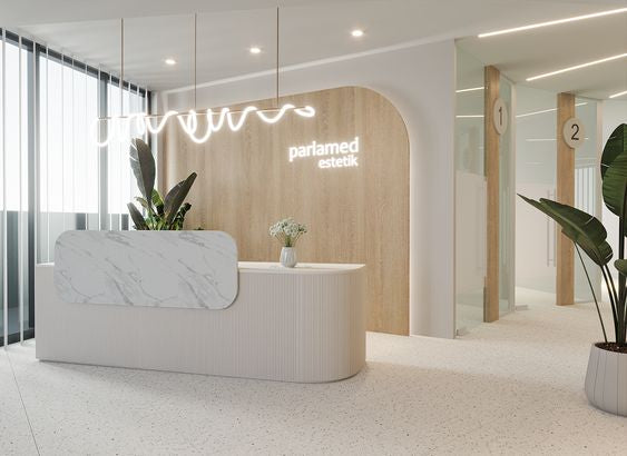 Print Shop Reception Designing a Reception Area that Impresses: Custom Desks for Luxury Ret ...