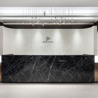 Making a Statement with a Unique Office Reception Desk