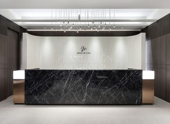 Making a Statement with a Unique Office Reception Desk