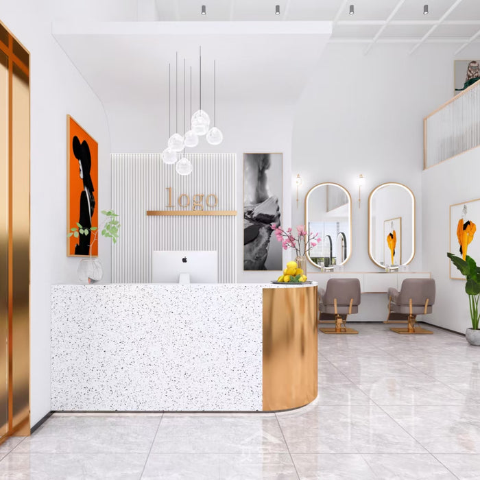 Modern Minimalism: Designing a Beautiful Reception Area for a Stylish Beauty Salon