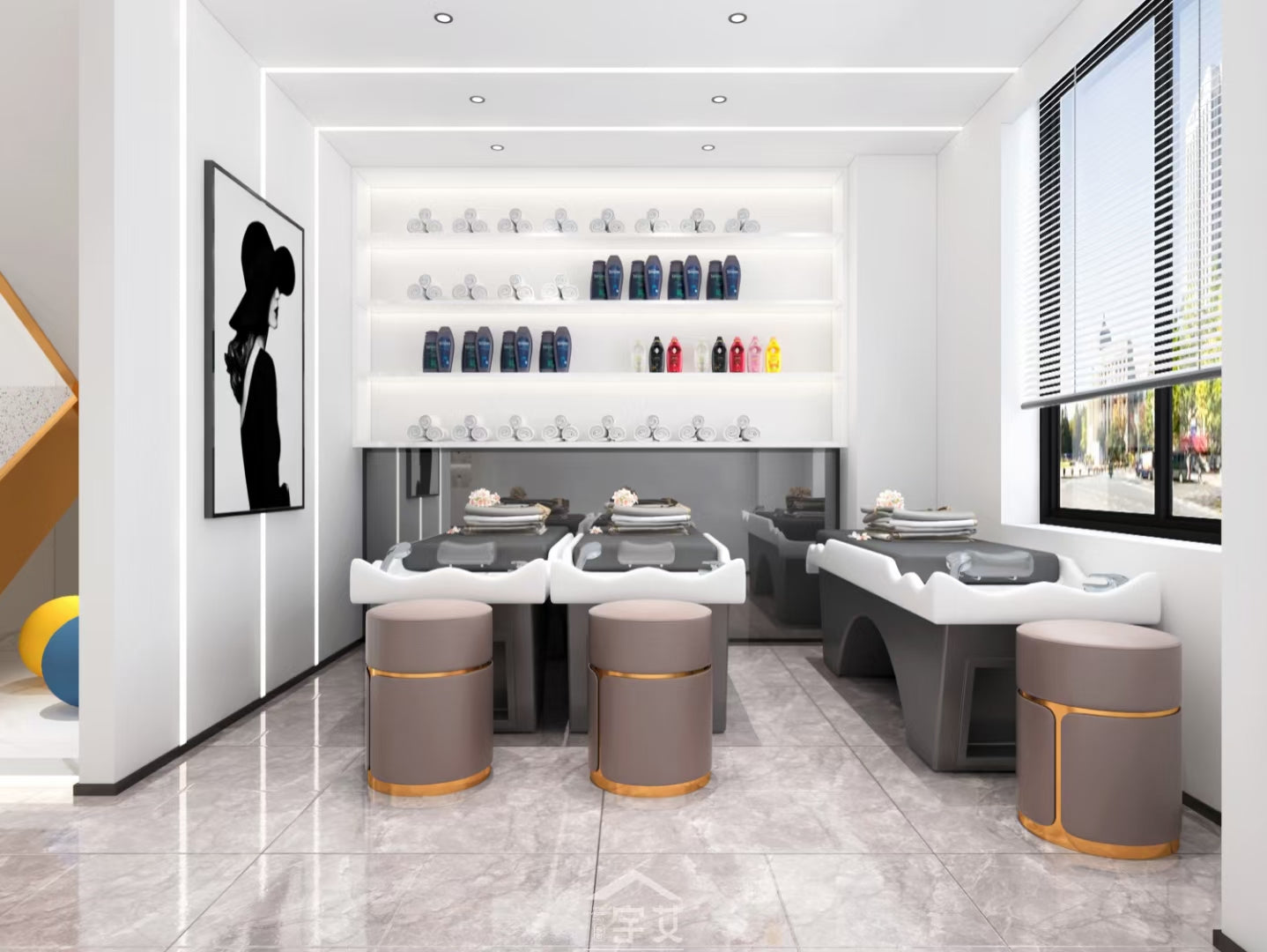 Elegant and Functional: Creating a Stunning Reception Desk for a Contemporary Beauty Parlor