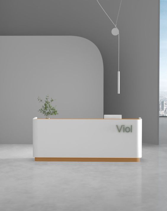 Designing a Minimalist Office Reception Desk for a Clean Look