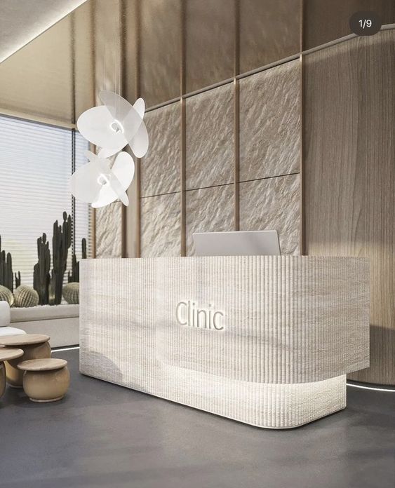 Spa Rectioni Counter Creating a Multi-Functional Reception Counter for Busy Spa Environment ...