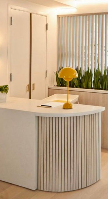 Functional Reception Counter Ideas for Beauty Studios