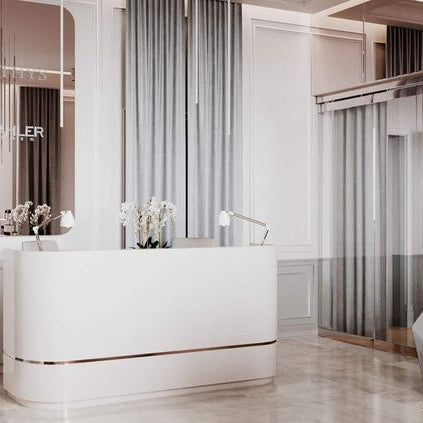 Functional Reception Area Designs for Beauty Clinics