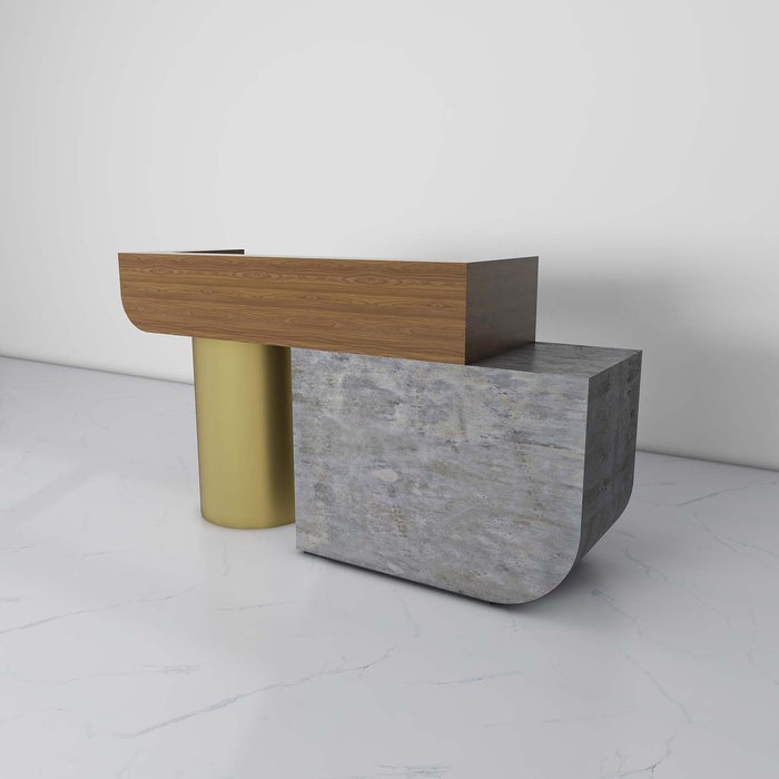 Make a Grand Entrance with Stainless Steel Reception Desks from M2-Ret ...