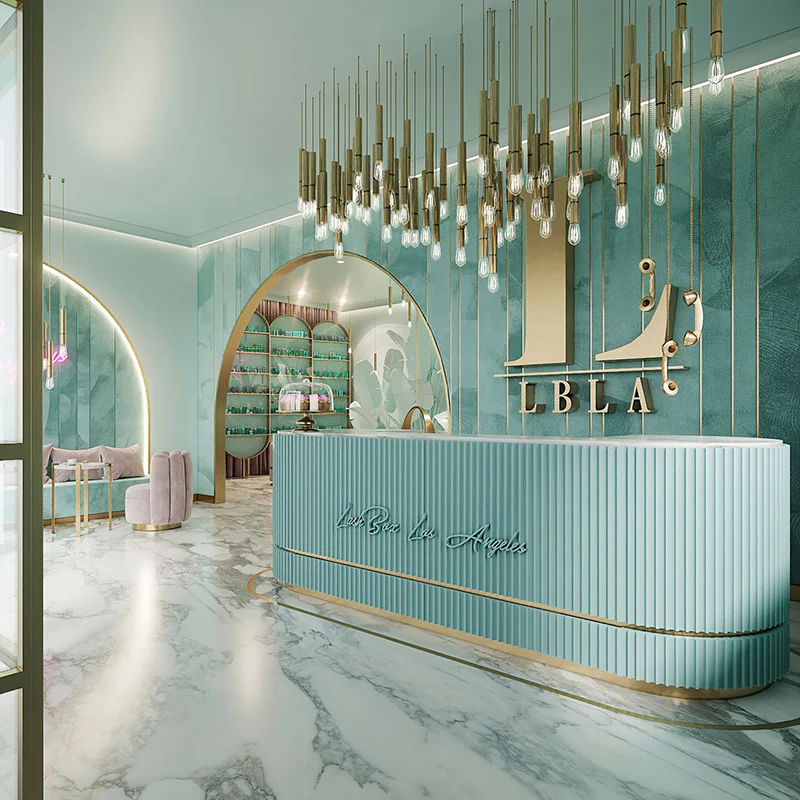 The Naiad Stylish Modern Reception Desk by M2-Retail: Blending Style a ...