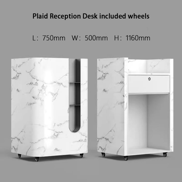 Petal Restaurant Small Reception Desk and Portable Welcome Table