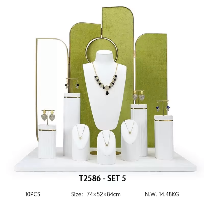 Luxury Grass Green Jewelry and Watch Display Stand - Counter Showcase Props