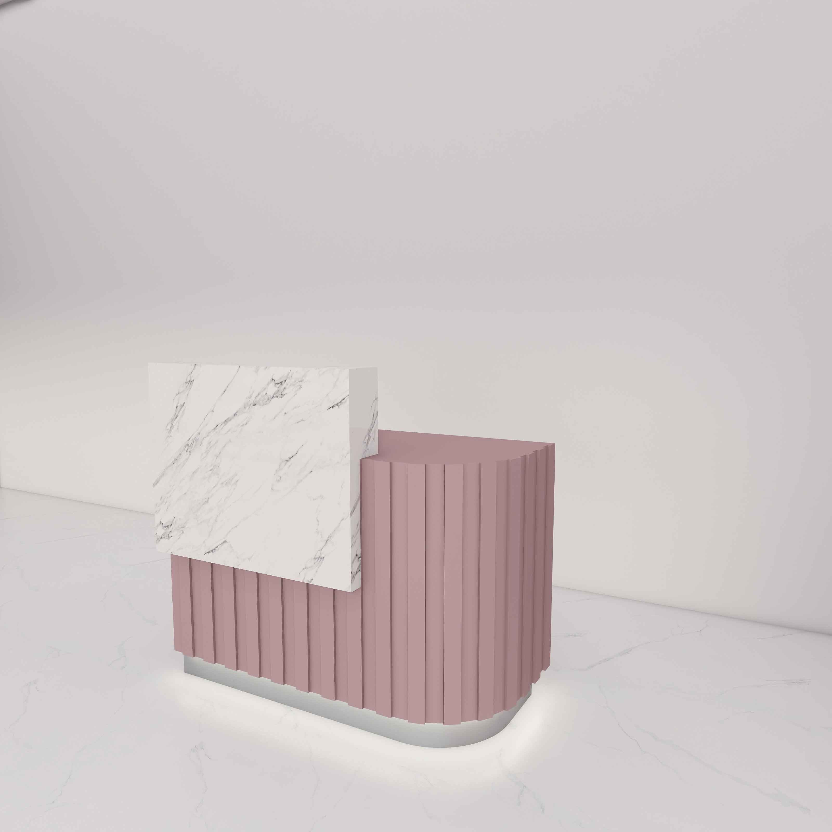 Dora Custom Marble Reception Desk