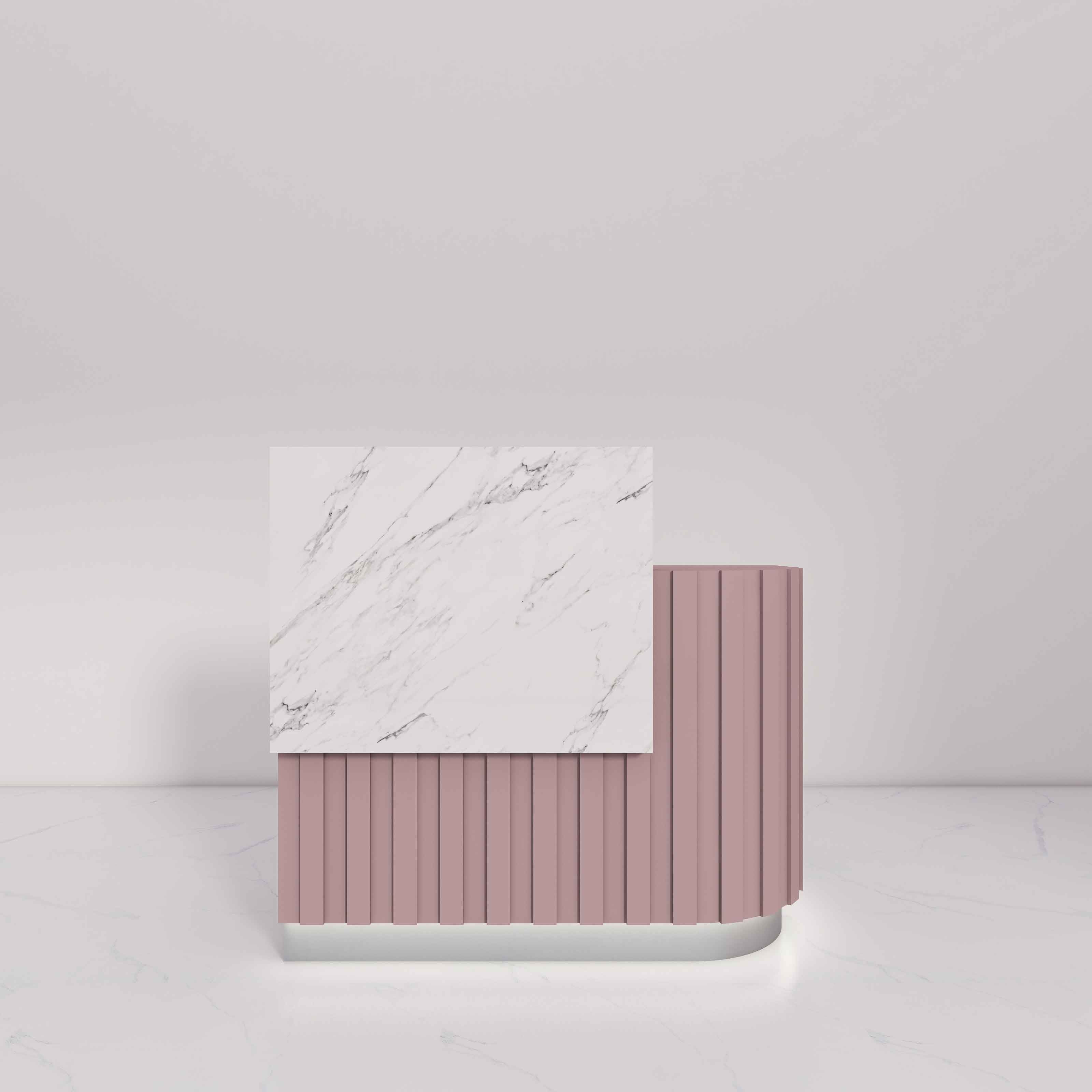 Dora Custom Marble Reception Desk