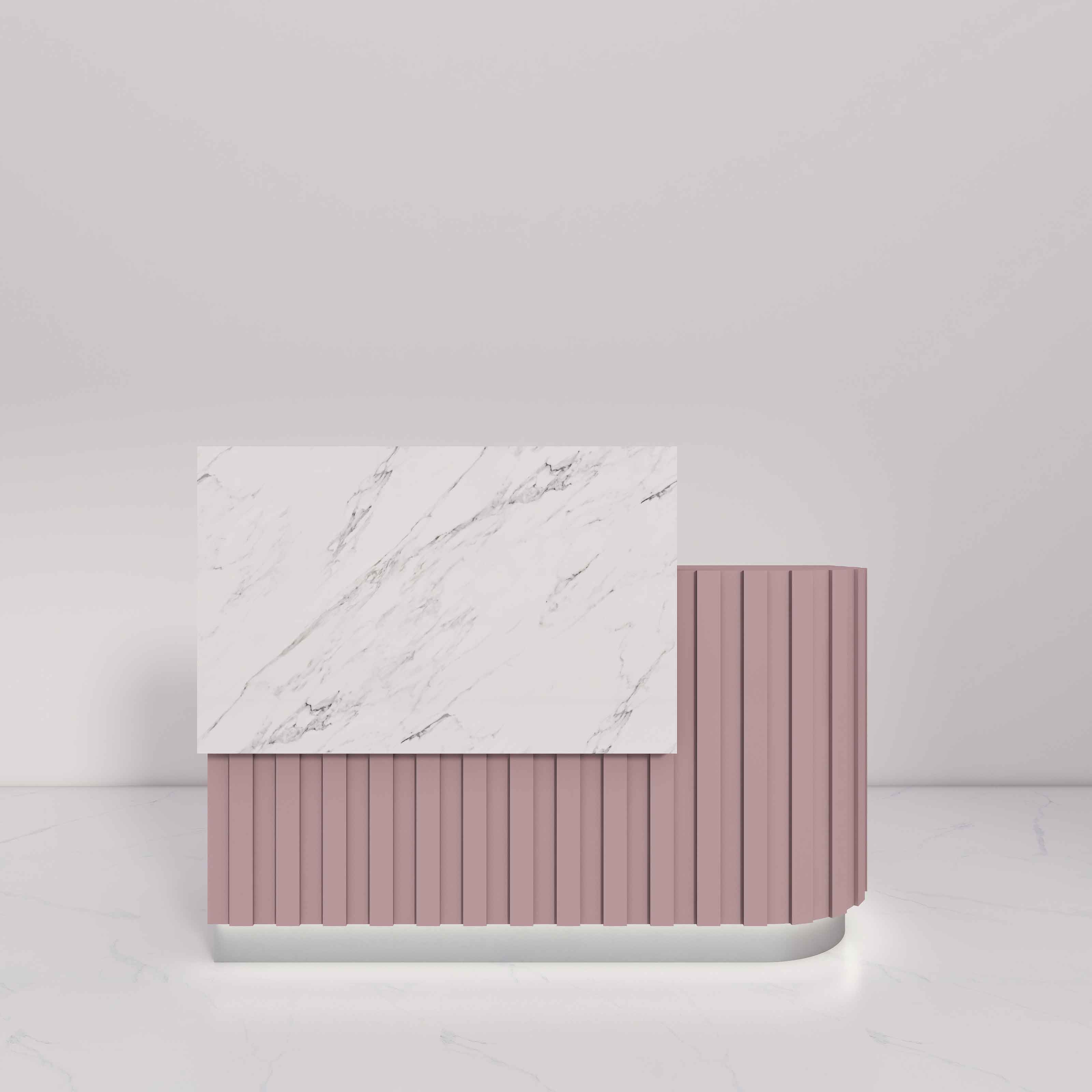 Dora Custom Marble Reception Desk