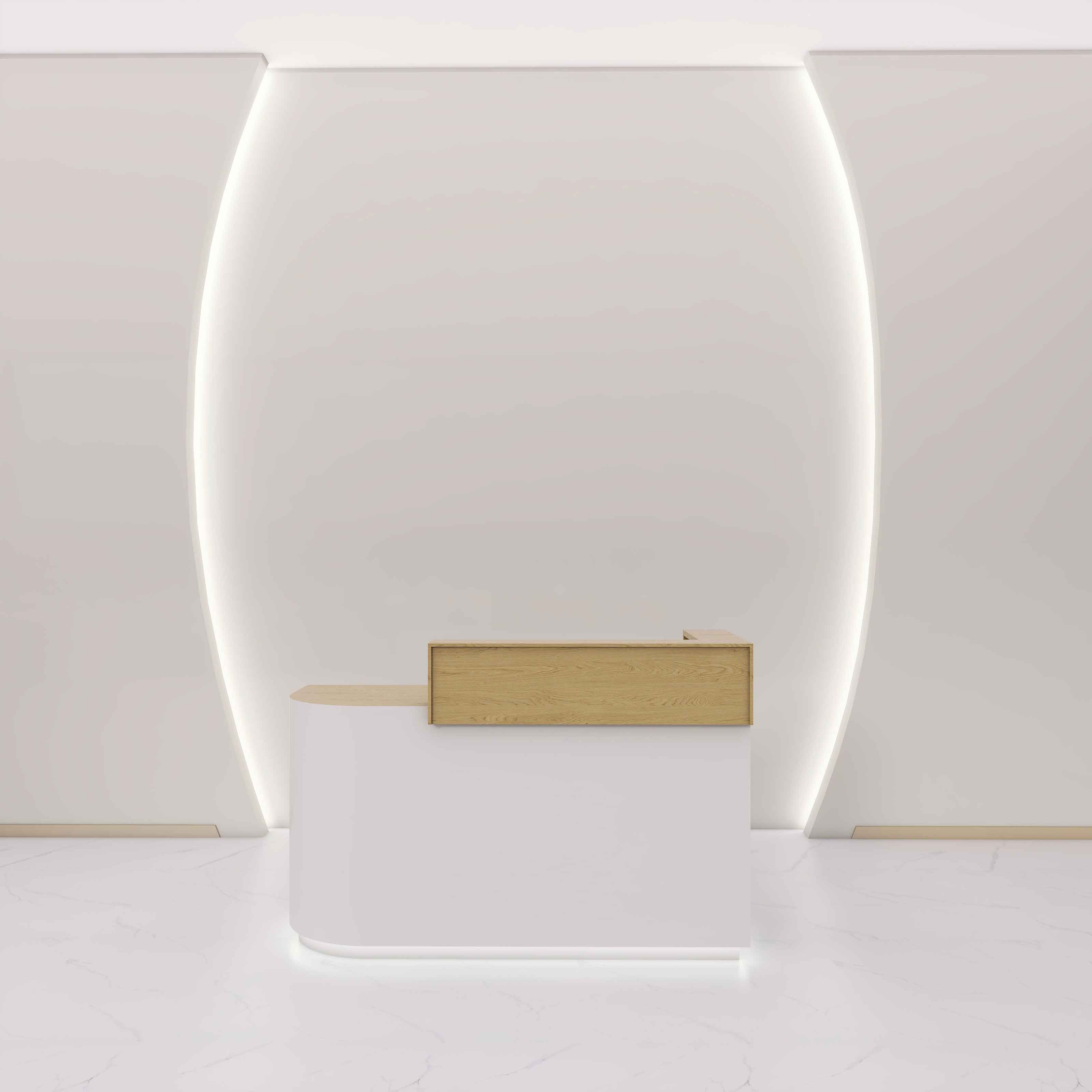 Aine Curved Reception Desk