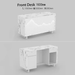 1.6m Opal Custom Modern Chinese Style White Reception Desk with LED (4) - M2 Retail