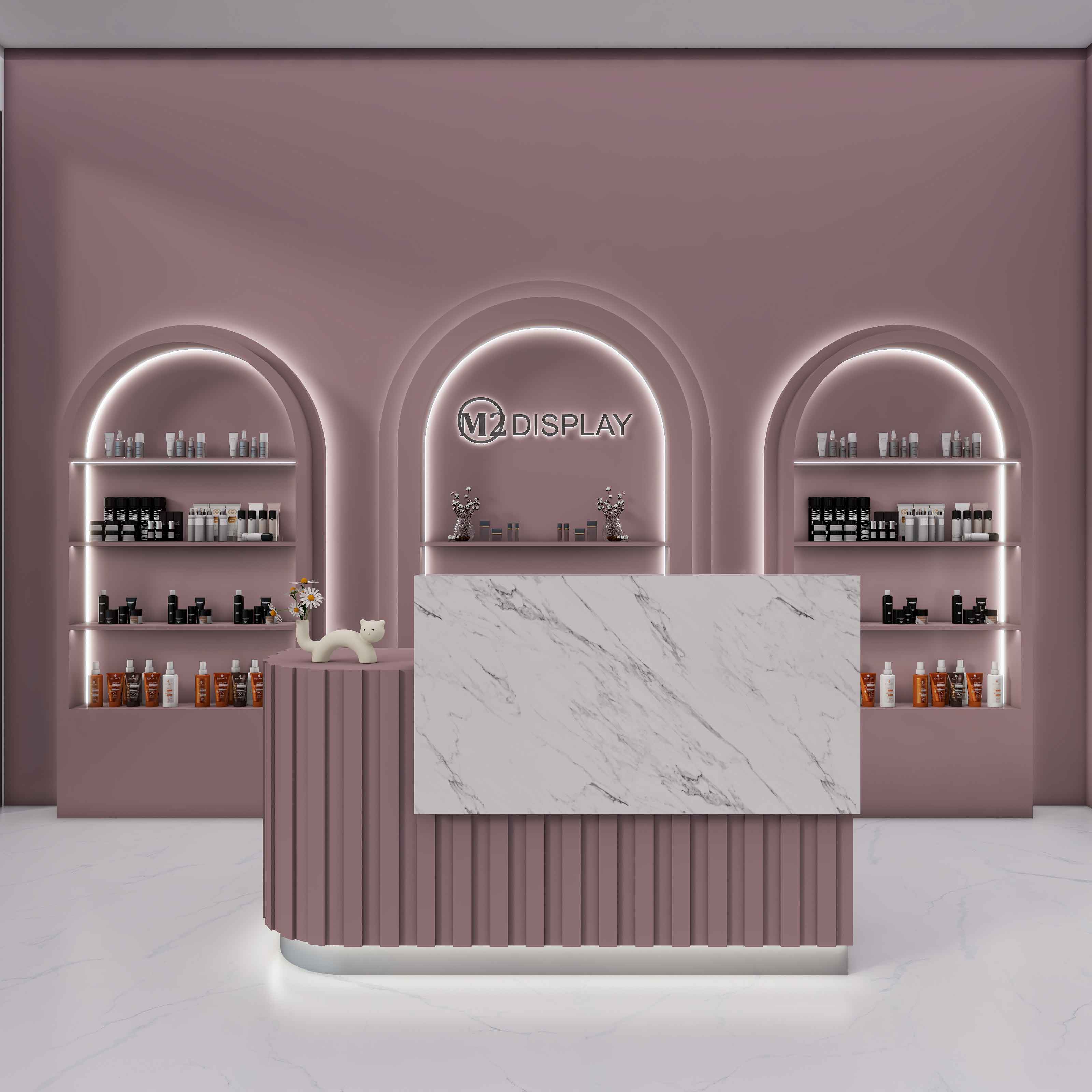 Dora Custom Marble Reception Desk