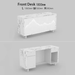 1.8m Opal Custom Modern Chinese Style White Reception Desk with LED (5) - M2 Retail