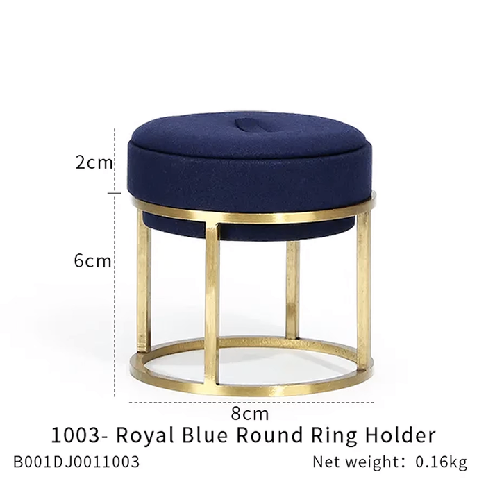 SINGLE - Royal Blue Jewelry and Watch Display Stand - Ultra-Fiber Showcase Props