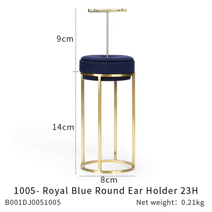 SINGLE - Royal Blue Jewelry and Watch Display Stand - Ultra-Fiber Showcase Props