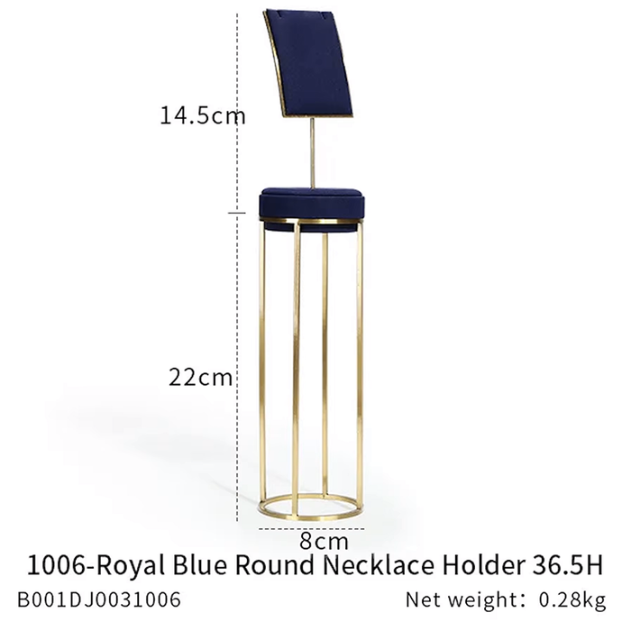 SINGLE - Royal Blue Jewelry and Watch Display Stand - Ultra-Fiber Showcase Props