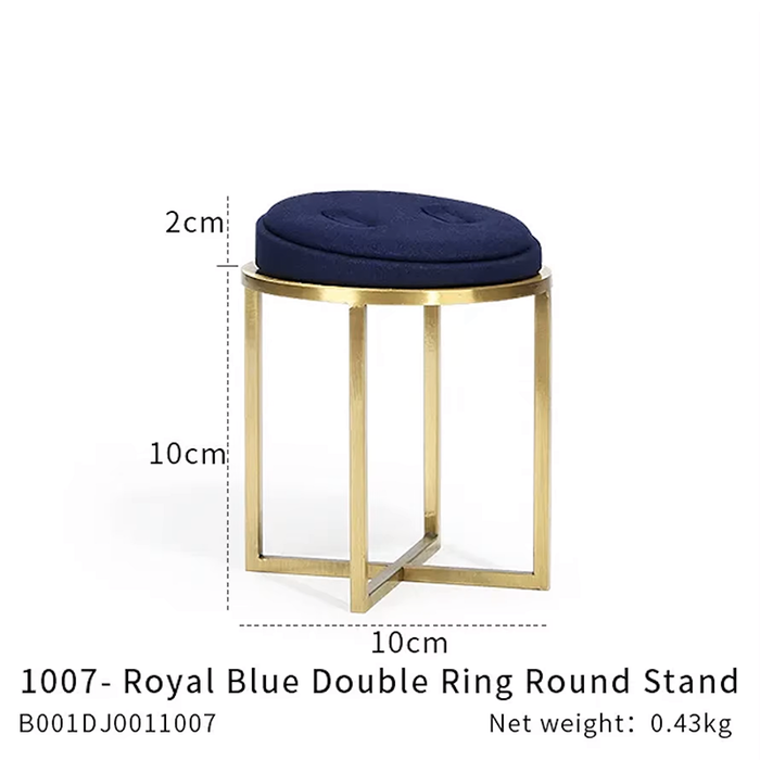 SINGLE - Royal Blue Jewelry and Watch Display Stand - Ultra-Fiber Showcase Props