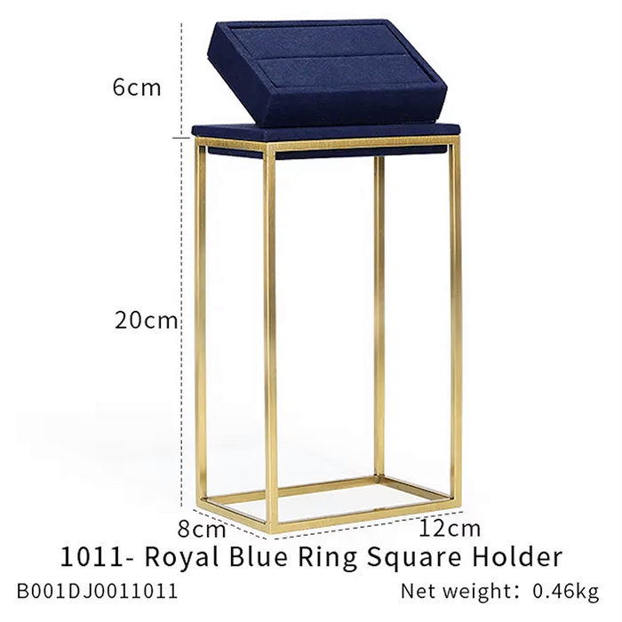 SINGLE - Royal Blue Jewelry and Watch Display Stand - Ultra-Fiber Showcase Props