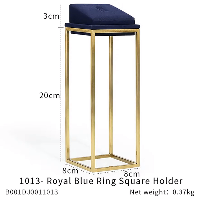 SINGLE - Royal Blue Jewelry and Watch Display Stand - Ultra-Fiber Showcase Props