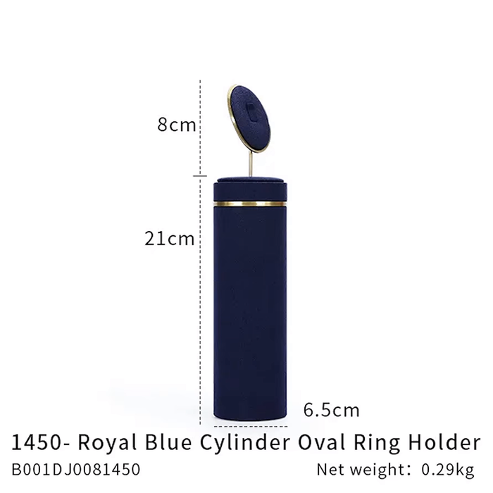 SINGLE - Royal Blue Jewelry and Watch Display Stand - Ultra-Fiber Showcase Props