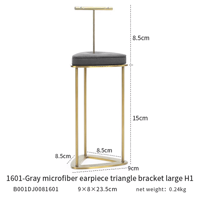 SINGLES-M2 Items New High-End Gray Jewelry Display Stands for Necklaces, Bracelets, Earrings, and Rings