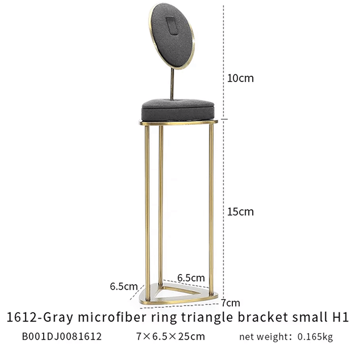 SINGLES-M2 Items New High-End Gray Jewelry Display Stands for Necklaces, Bracelets, Earrings, and Rings