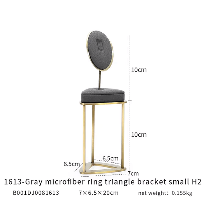 SINGLE - M2 Items New High-End Gray Jewelry Display Stands for Necklaces, Bracelets, Earrings, and Rings