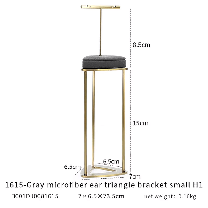 SINGLES-M2 Items New High-End Gray Jewelry Display Stands for Necklaces, Bracelets, Earrings, and Rings