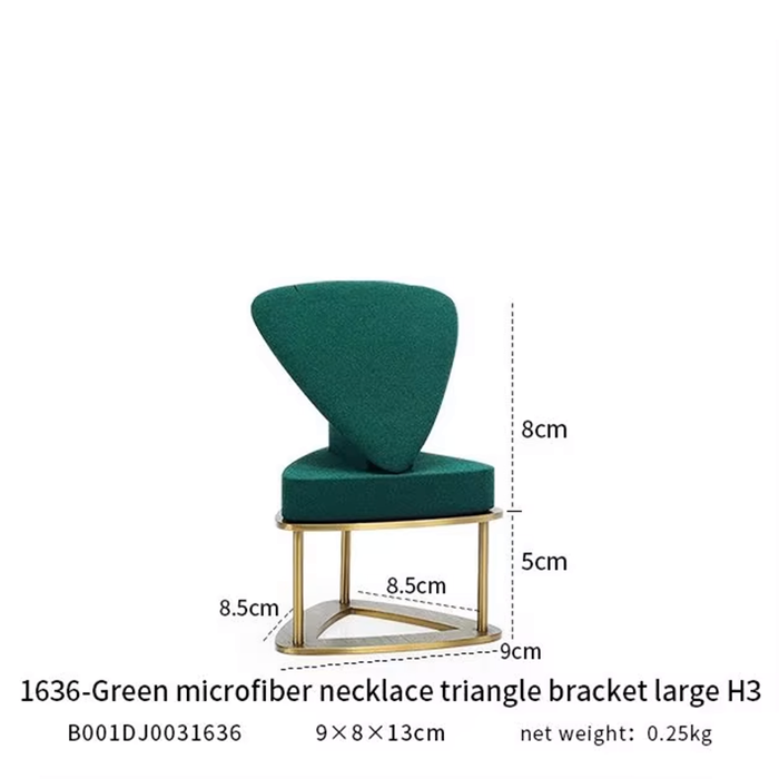 M2 Green Luxury Single Jewelry Display Stand for Necklaces, Rings, and Bracelets - High-End Jewelry Display Props