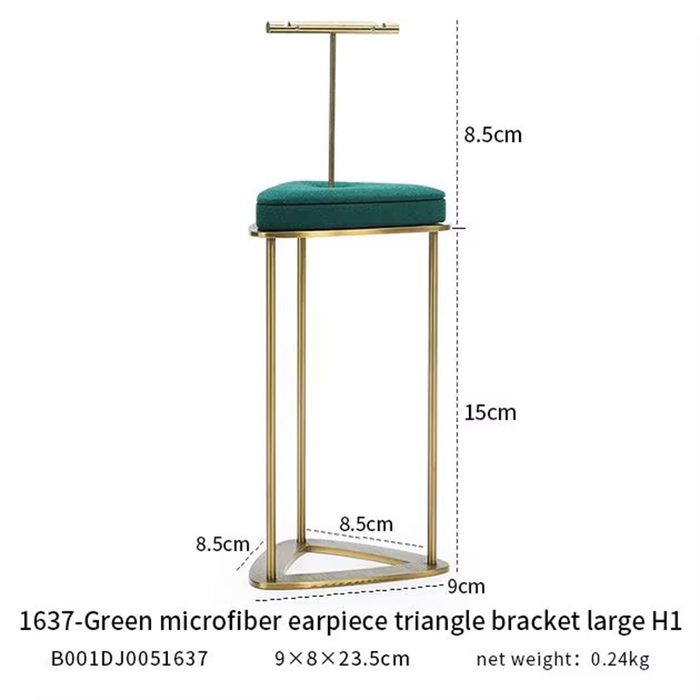 M2 Green Luxury Single Jewelry Display Stand for Necklaces, Rings, and Bracelets - High-End Jewelry Display Props