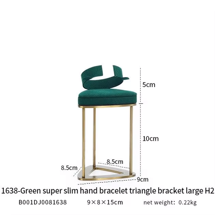 M2 Green Luxury Single Jewelry Display Stand for Necklaces, Rings, and Bracelets - High-End Jewelry Display Props