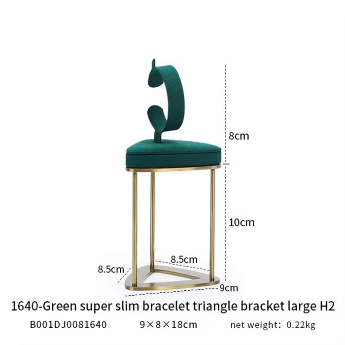 M2 Green Luxury Single Jewelry Display Stand for Necklaces, Rings, and Bracelets - High-End Jewelry Display Props