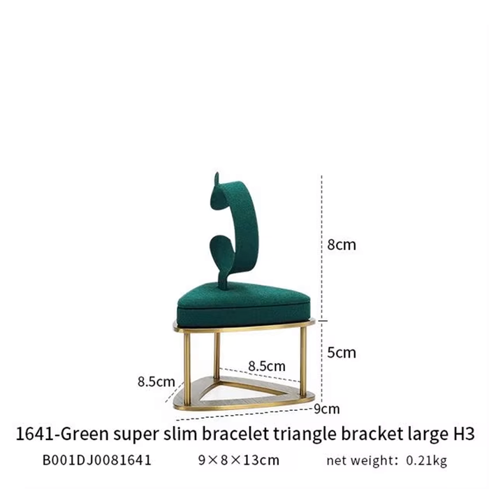 M2 Green Luxury Single Jewelry Display Stand for Necklaces, Rings, and Bracelets - High-End Jewelry Display Props