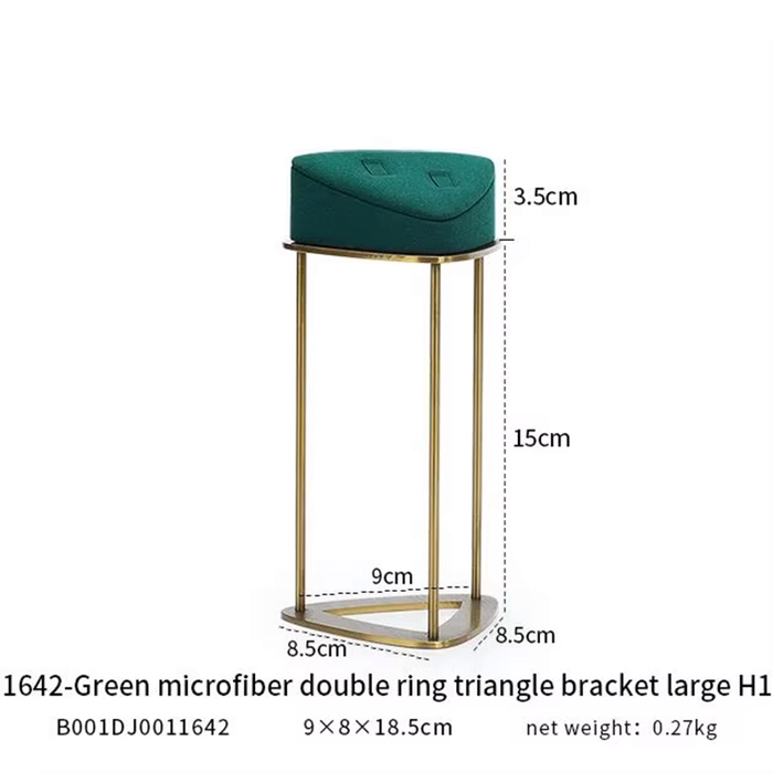 M2 Green Luxury Single Jewelry Display Stand for Necklaces, Rings, and Bracelets - High-End Jewelry Display Props