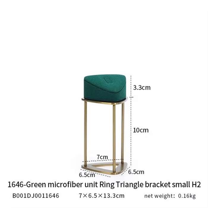 M2 Green Luxury Single Jewelry Display Stand for Necklaces, Rings, and Bracelets - High-End Jewelry Display Props