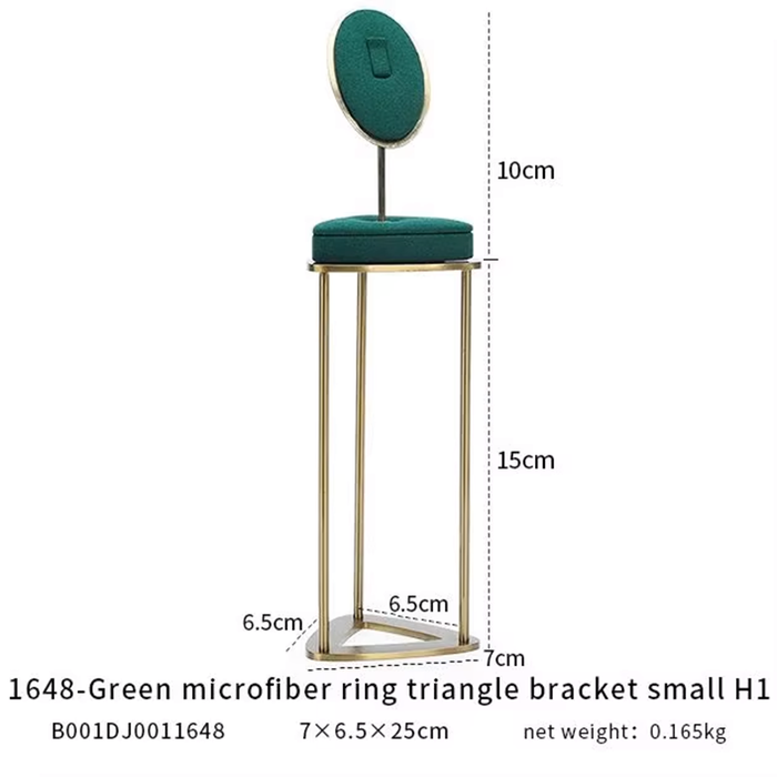 M2 Green Luxury Single Jewelry Display Stand for Necklaces, Rings, and Bracelets - High-End Jewelry Display Props