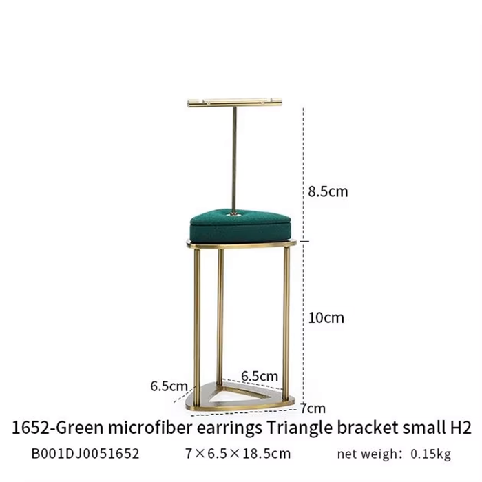 M2 Green Luxury Single Jewelry Display Stand for Necklaces, Rings, and Bracelets - High-End Jewelry Display Props