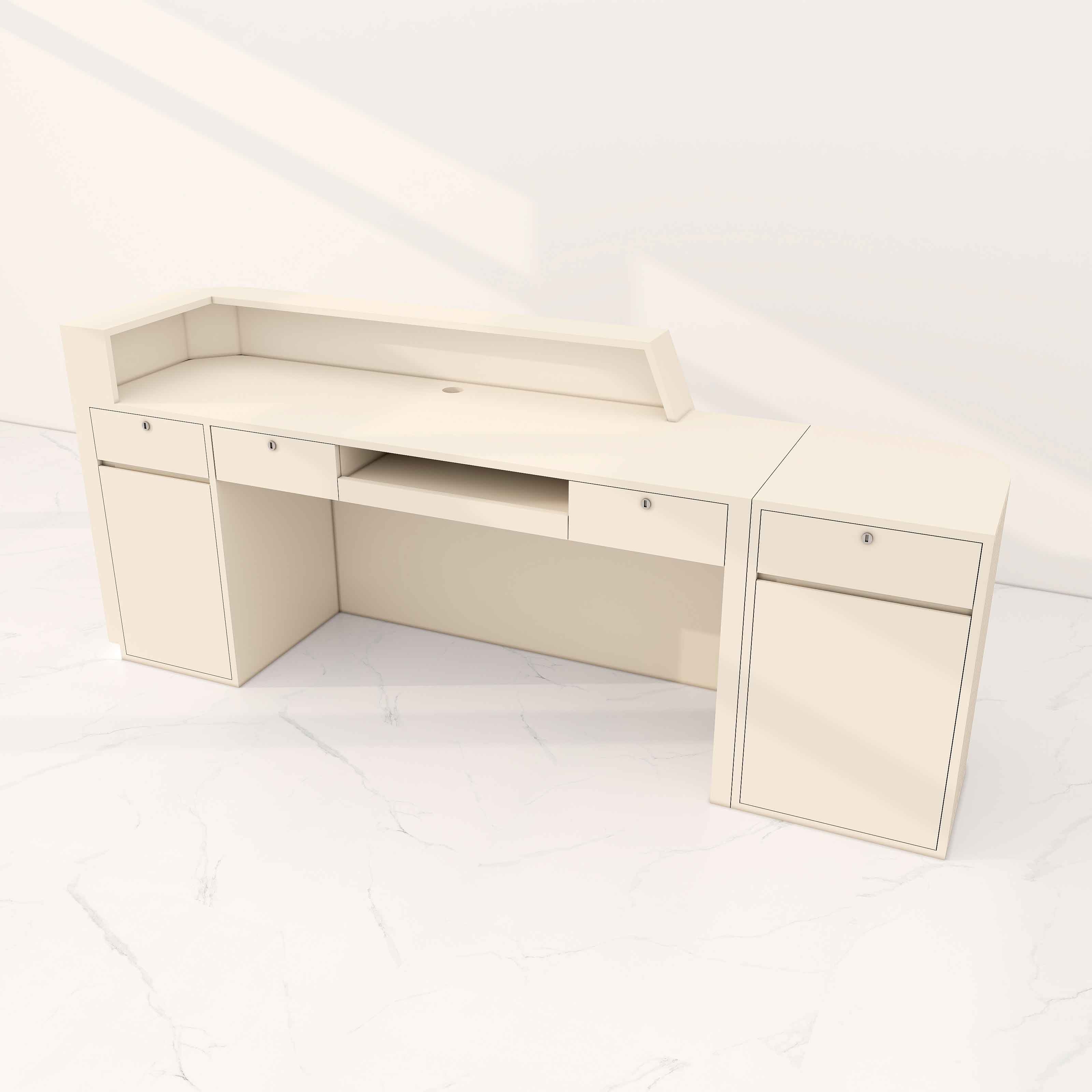 Sulla Modern Round Custom Reception Desk