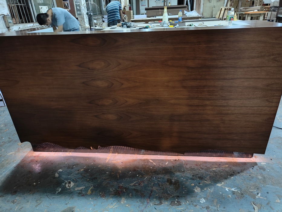 Worlen Wood Grain Custom Reception Desk