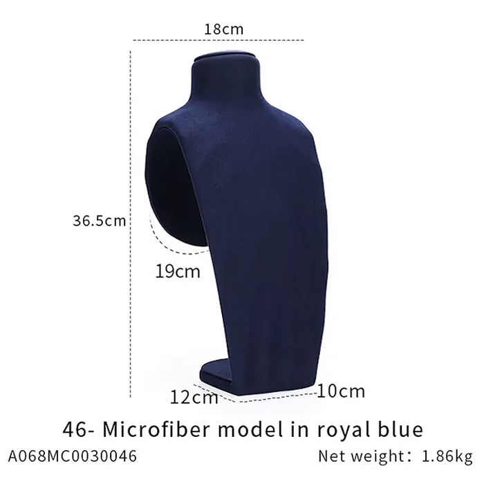 SINGLE - Royal Blue Jewelry and Watch Display Stand - Ultra-Fiber Showcase Props