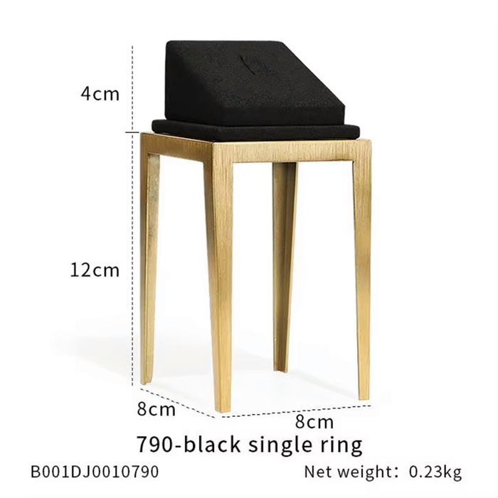 SINGLE-Black Ultra-Fine Jewelry Display Stand for Necklaces/Rings/Bracelets and Earrings