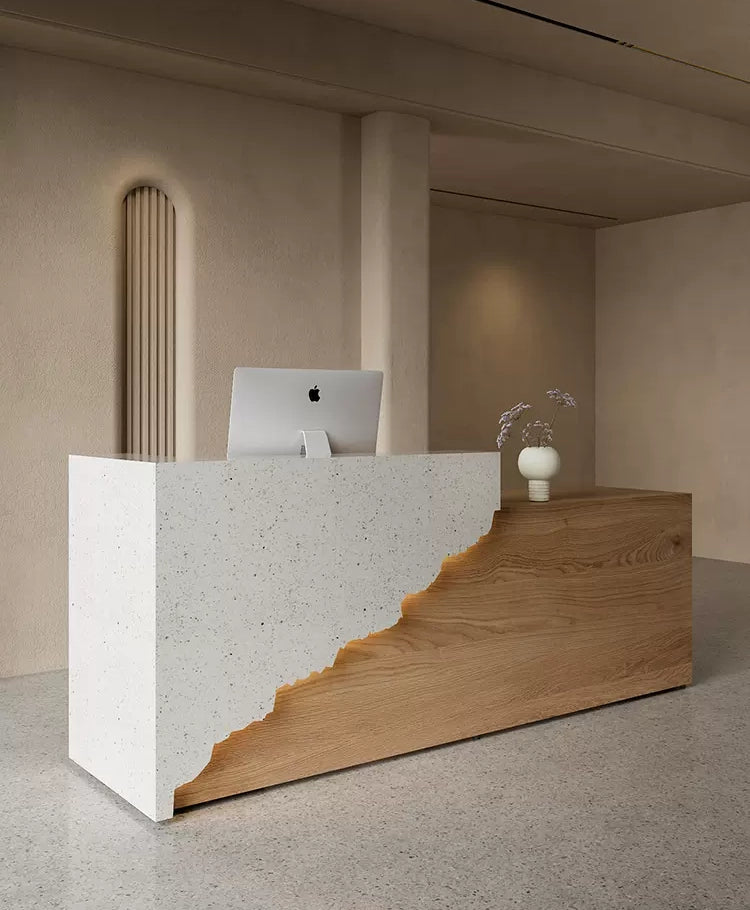 Hera Marble Reception Desk