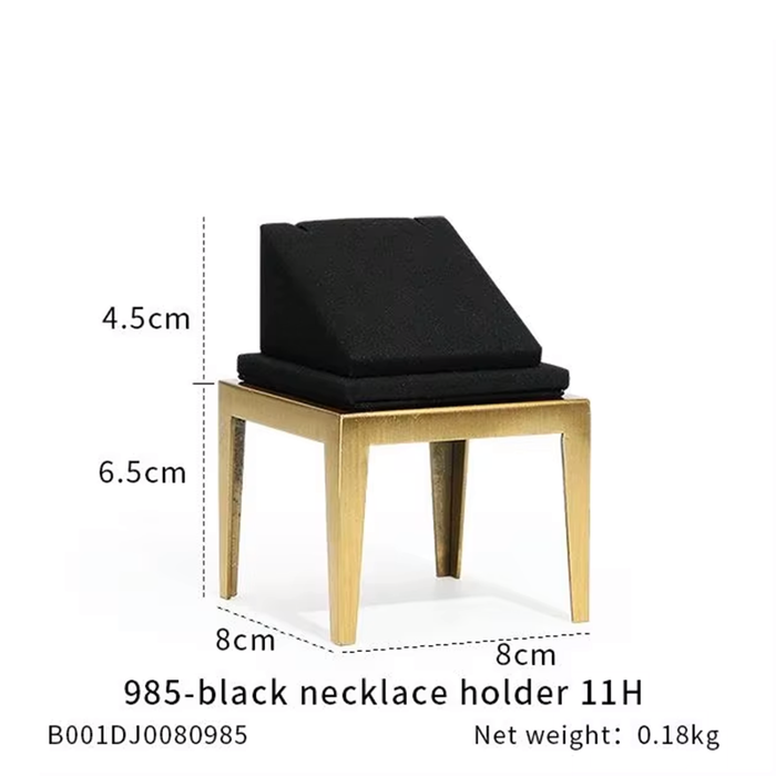 SINGLE-Black Ultra-Fine Jewelry Display Stand for Necklaces/Rings/Bracelets and Earrings